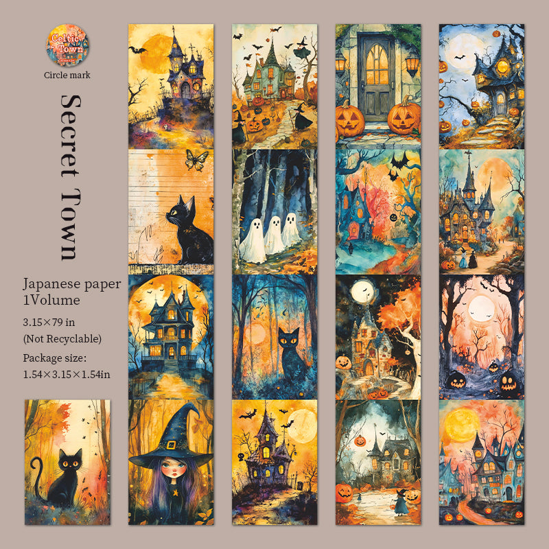 1 roll Halloween town wide washi-tape (T25081908)