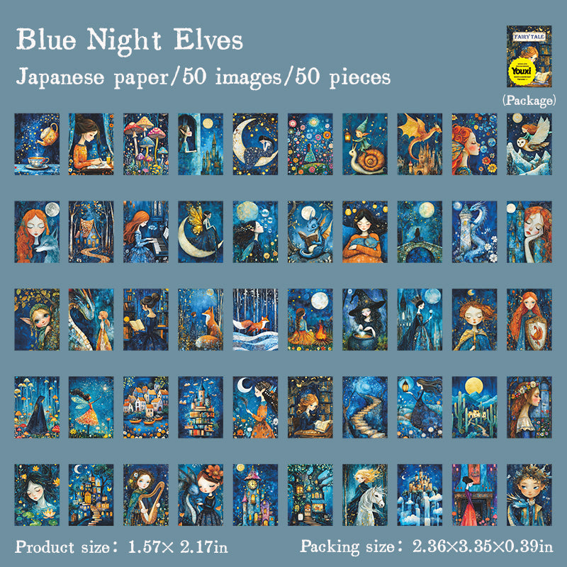 50pcs fairy tale washi-mini sticker book(TZB25072209)