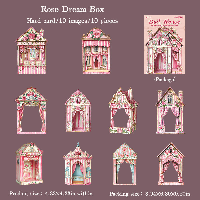 10pcs doll house sticky card pack (S25082709)