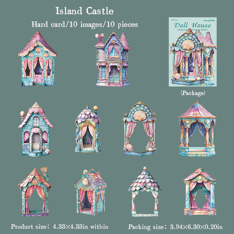 10pcs doll house sticky card pack (S25082709)