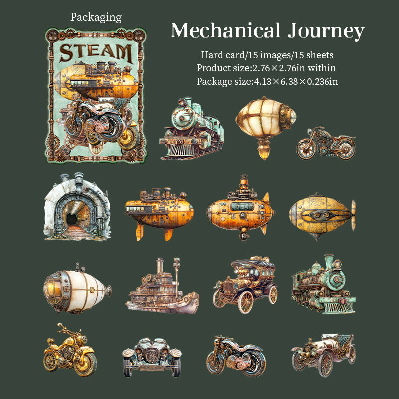 15pcs sticky card steam sticker pack (S25081209)