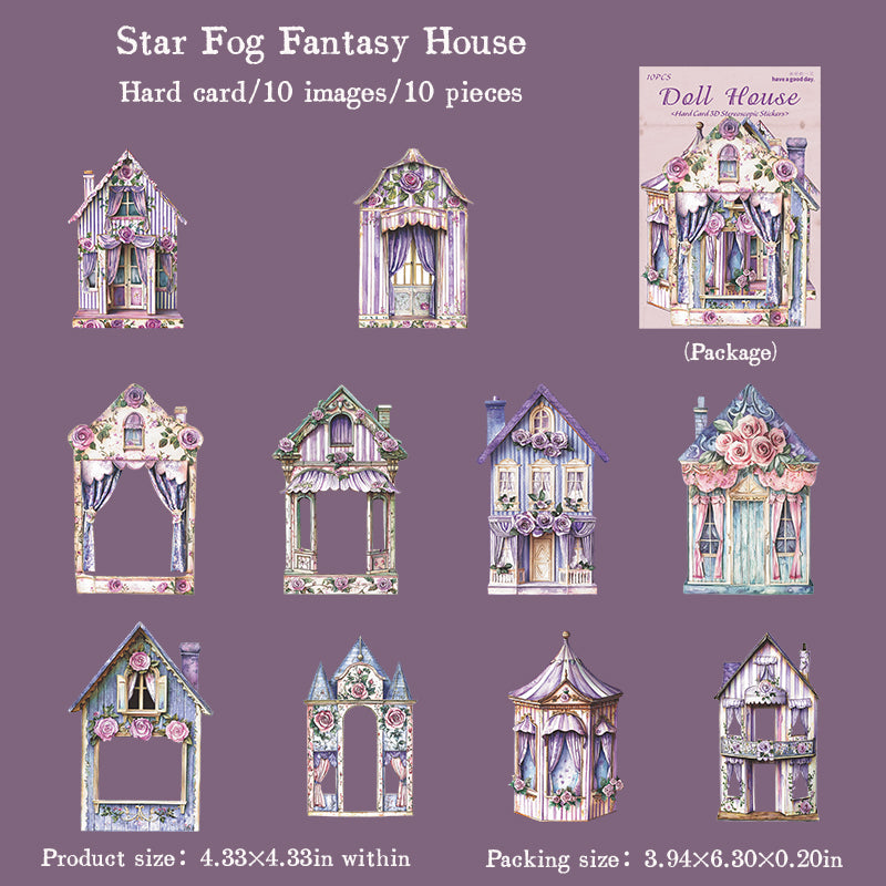 10pcs doll house sticky card pack (S25082709)