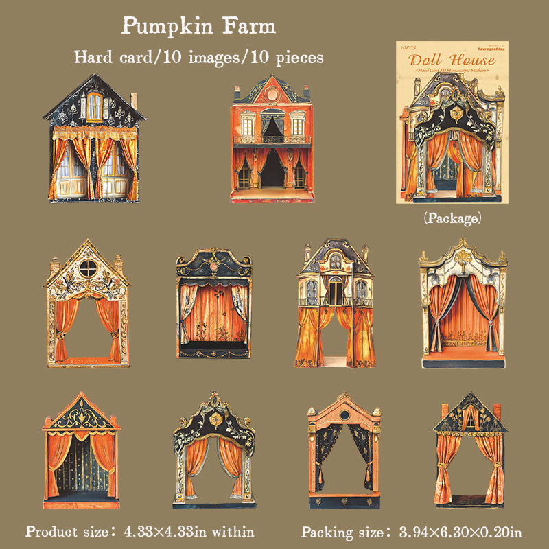 10pcs doll house sticky card pack (S25082709)