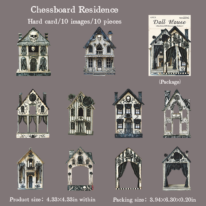 10pcs doll house sticky card pack (S25082709)