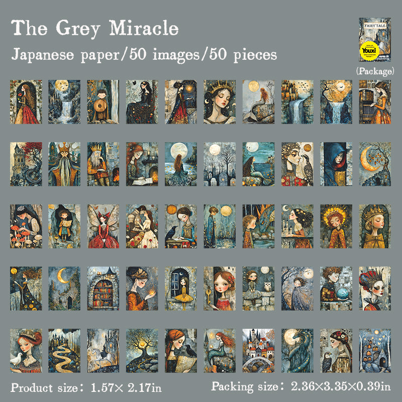 50pcs fairy tale washi-mini sticker book(TZB25072209)