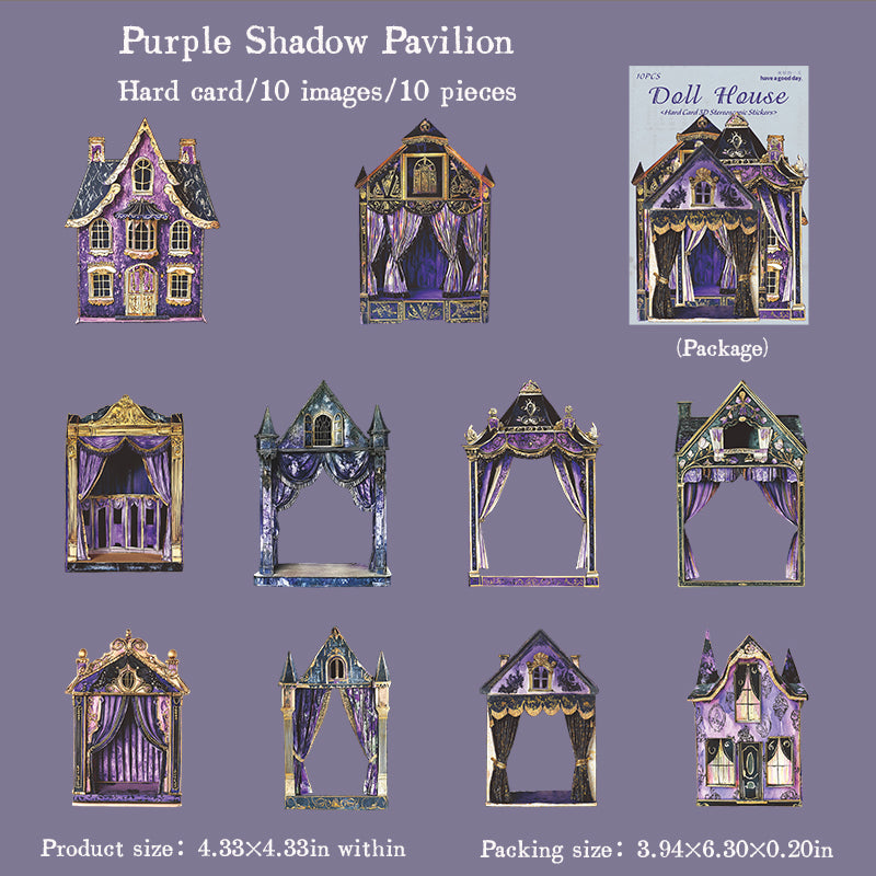 10pcs doll house sticky card pack (S25082709)