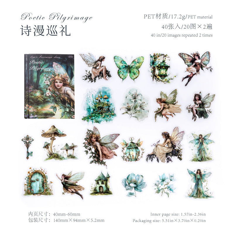 40PCS fairy sticker pack (S25112301)