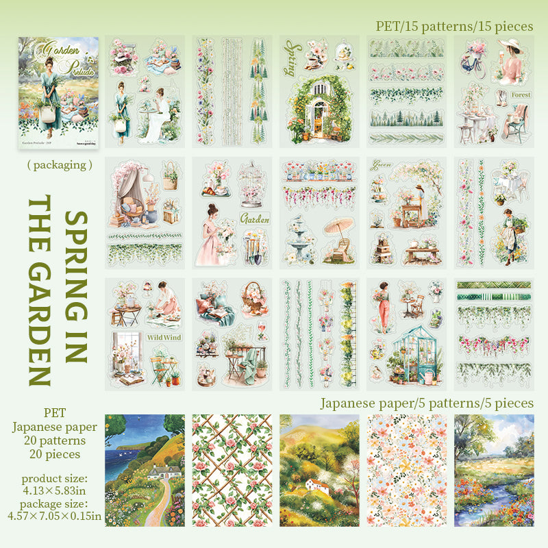 Season PET+Washi sticker book 20pages