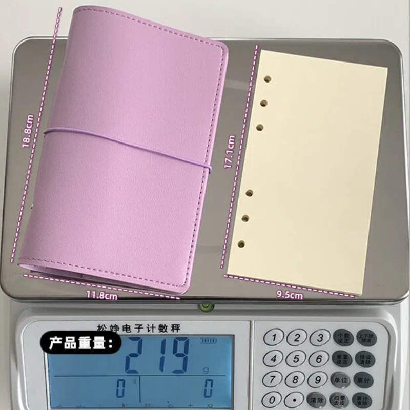 A6 size leather journal book with 50pcs blank pages (C25112501)