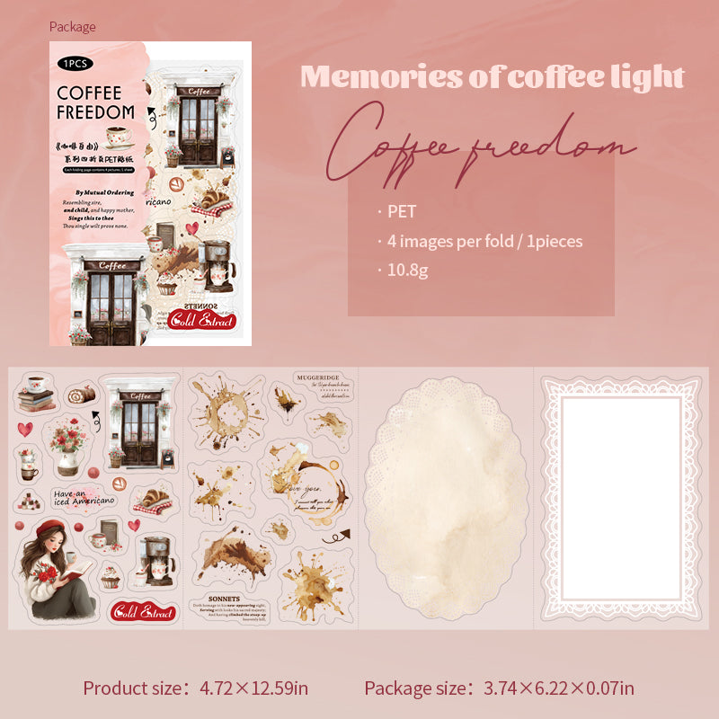 4pcs in 1 foldble sheet sticker pack (S25102101)