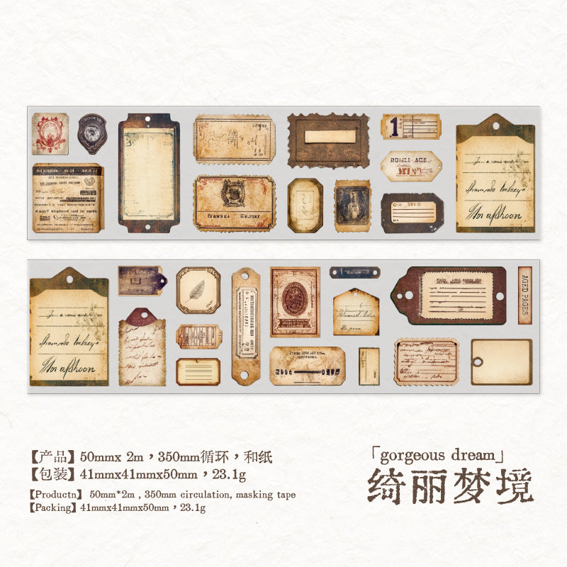 1 roll vintage tape(T26052201)