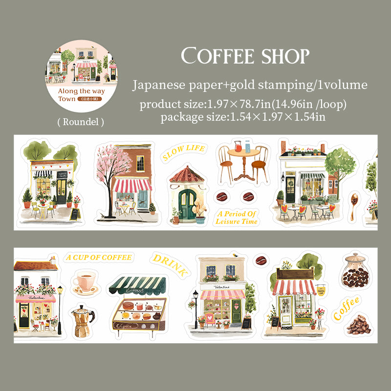 1 roll street scene washi-tape (T26060301)
