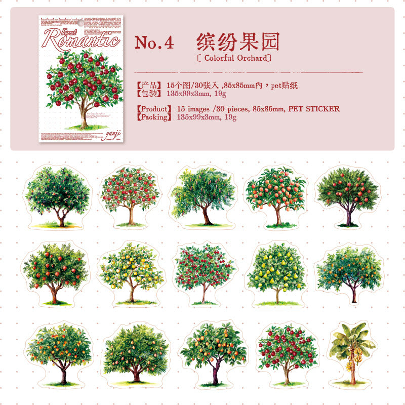 30pcs tree sticker pack(S26053001)