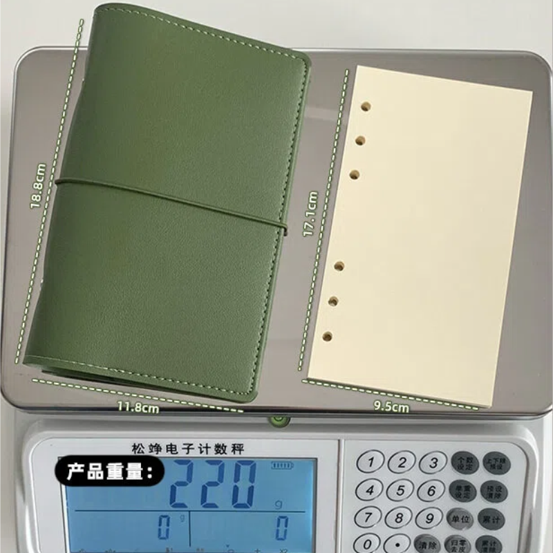 A6 size leather journal book with 50pcs blank pages (C25112501)