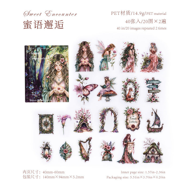 40PCS fairy sticker pack (S25112301)