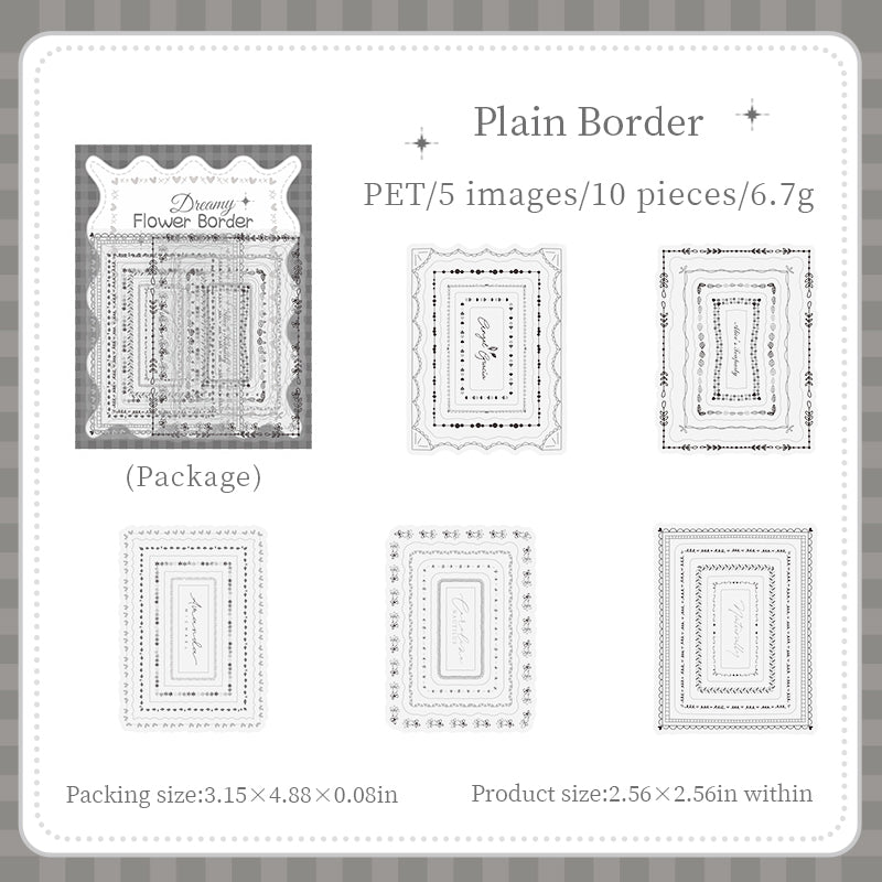 10pcs frame sticker pack(S26042801)