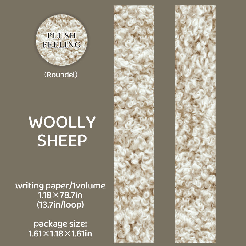 1 roll plush feeling washi-tape(T26052101)
