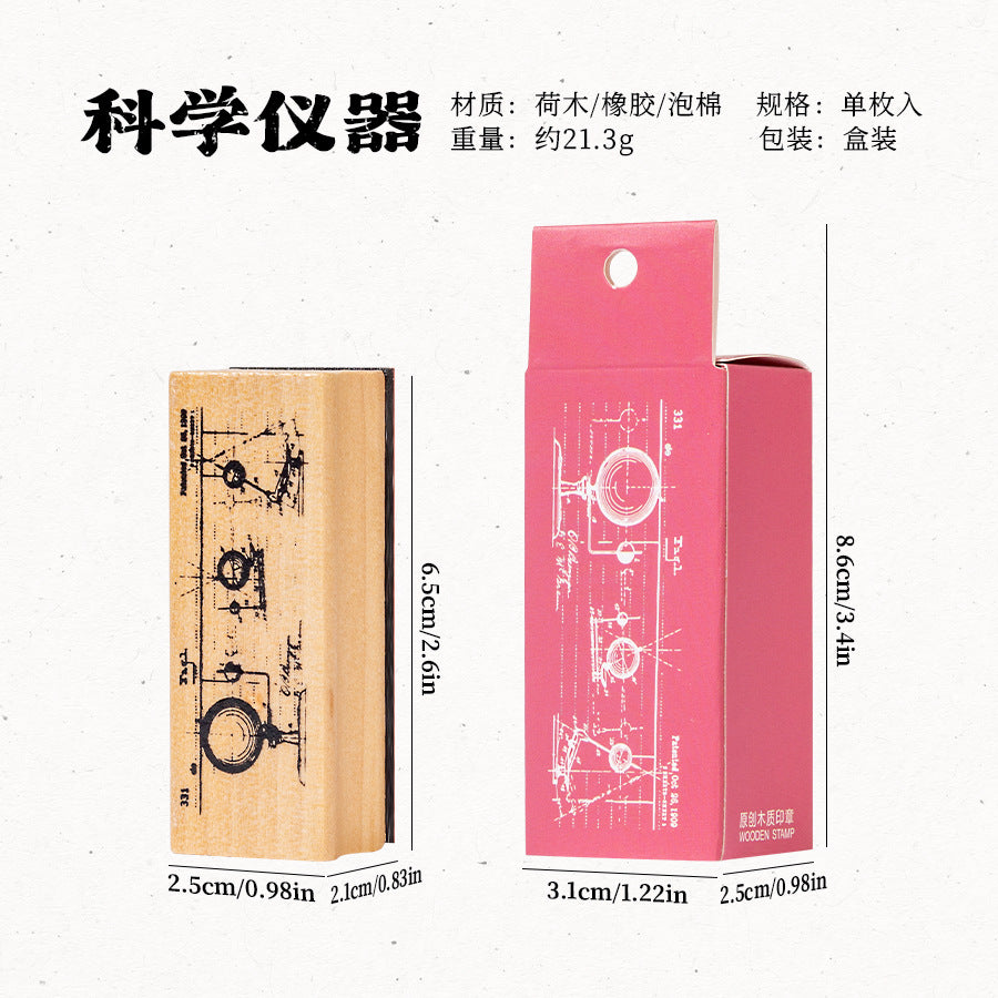 1pc floral wooden-stamp(Z26052001)