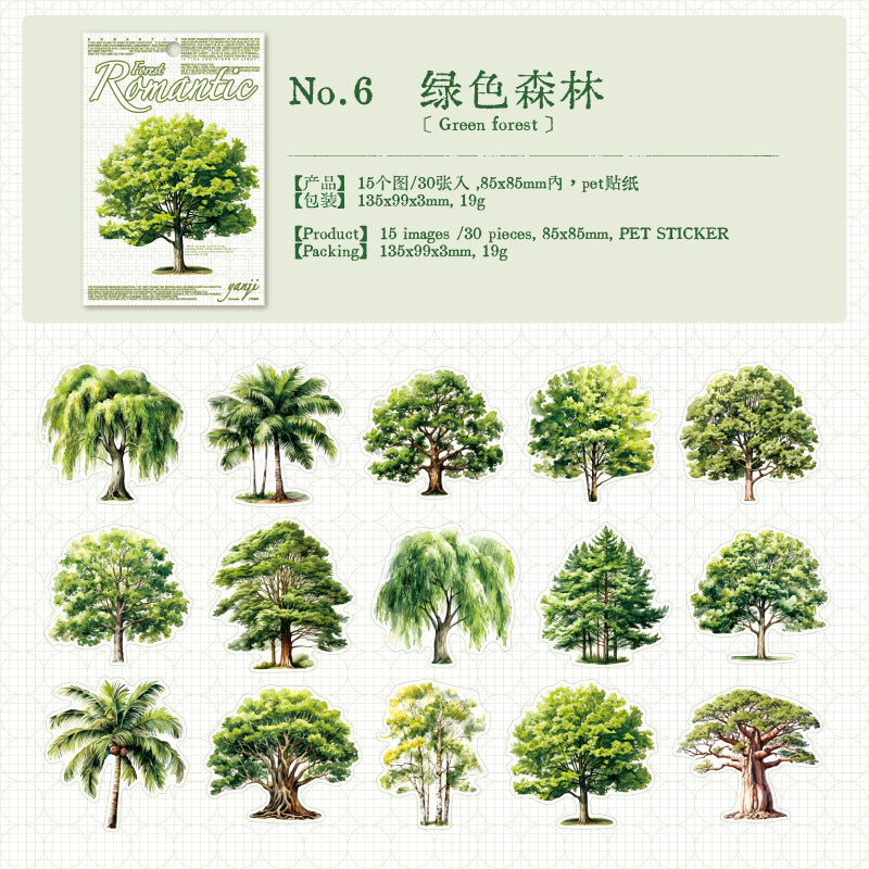 30pcs tree sticker pack(S26053001)