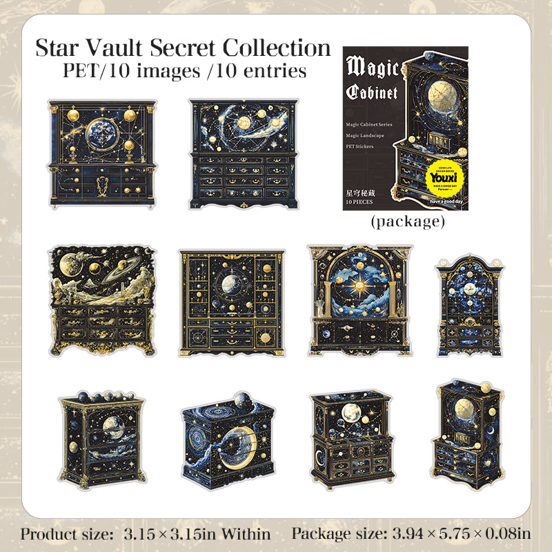 10pcs magic cabinet sticker pack (S25061006)