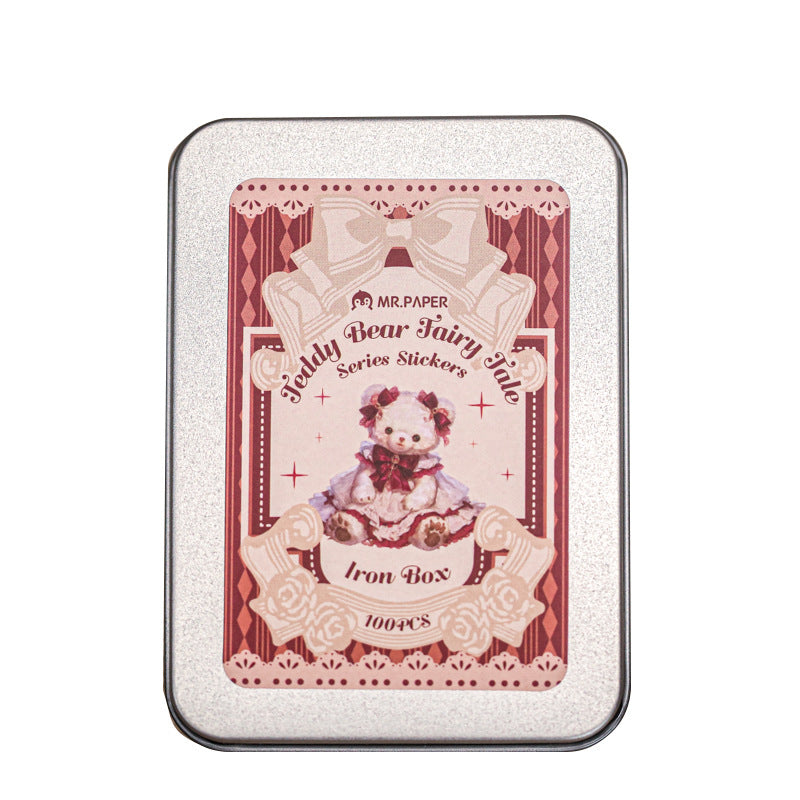 100pcs animal sticker tin box (S25060401)