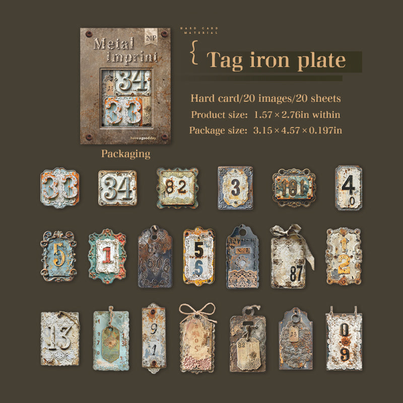 20pcs vintage card-sticker pack (S25101611)