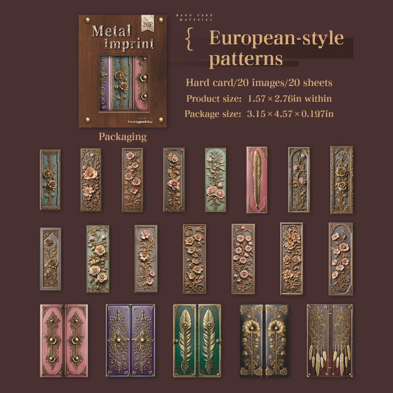 20pcs vintage card-sticker pack (S25101611)