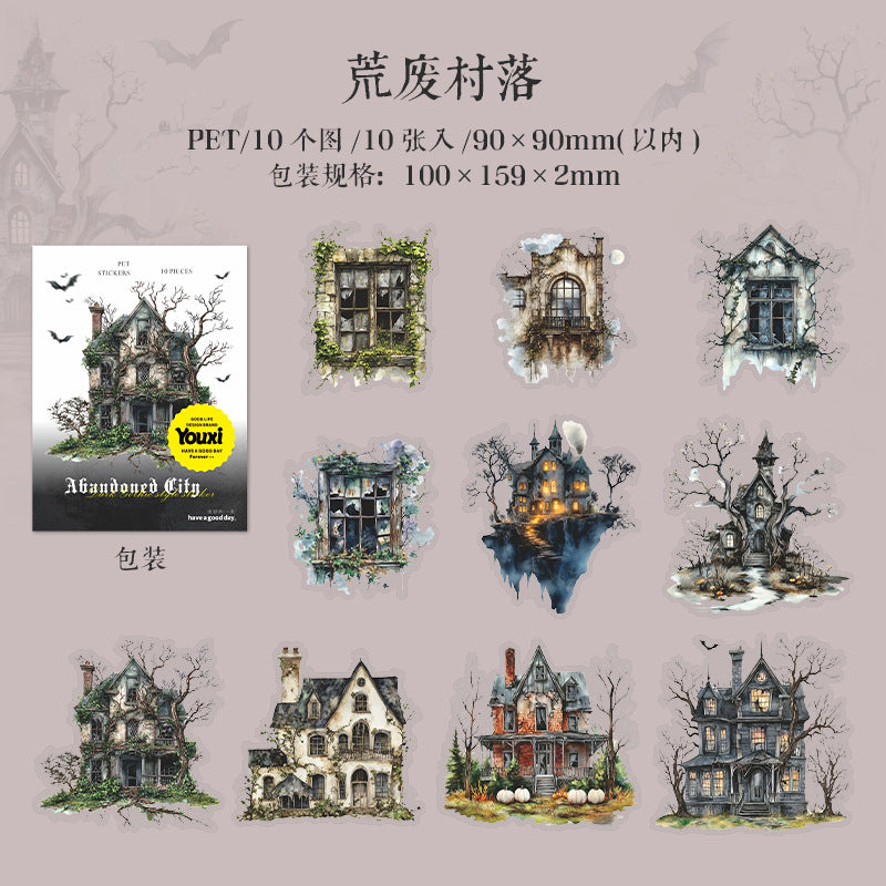 10pcs gothic sticker pack (S25050512)