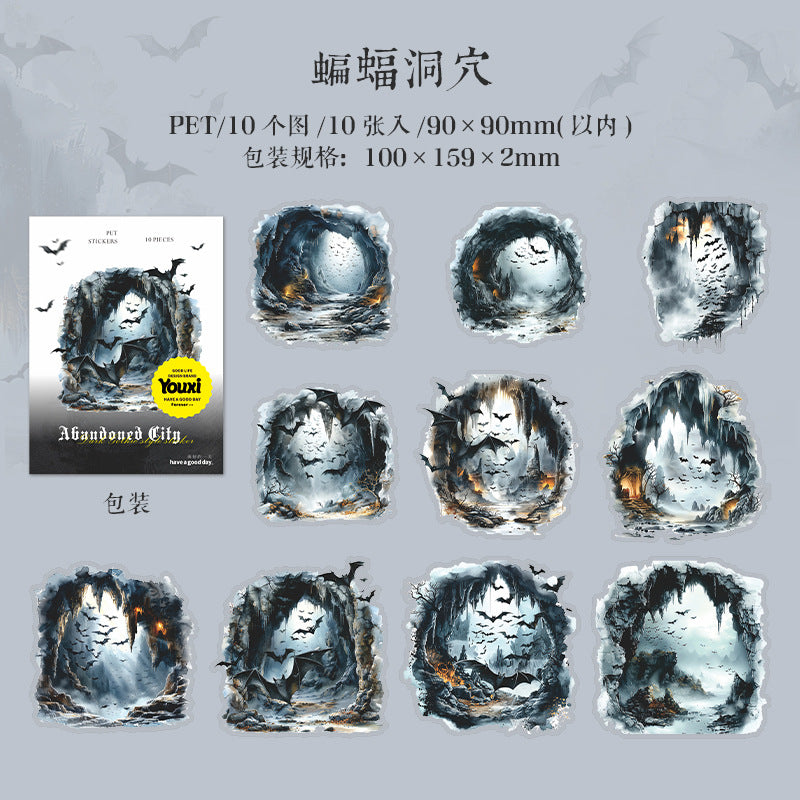 10pcs gothic sticker pack (S25050512)