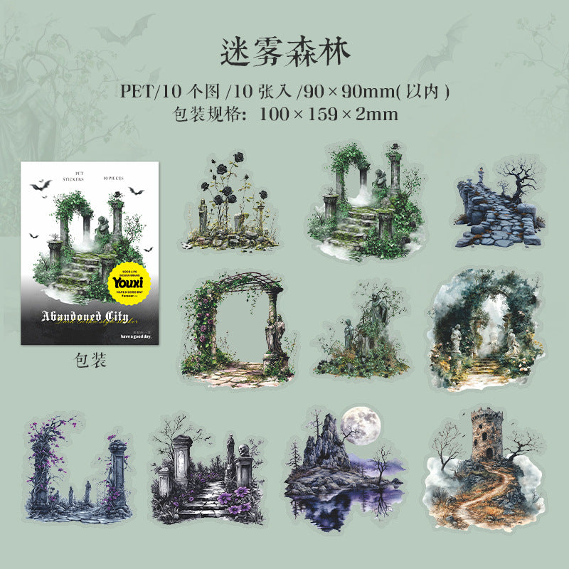 10pcs gothic sticker pack (S25050512)