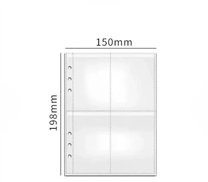 A5 ATC cards storage pocket insert 1 pack 10 pcs, refill for A5 binder (C25112412)