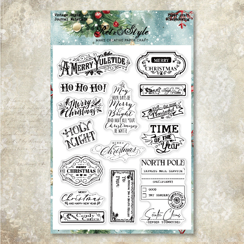 Christmas Silicone clear stamp