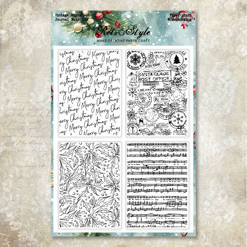 Christmas Silicone clear stamp