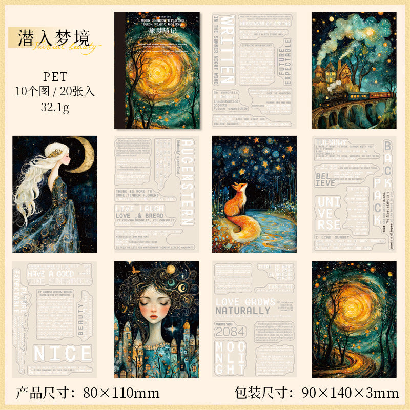 20pcs travel dream PET- sticker book (TZB25061704)