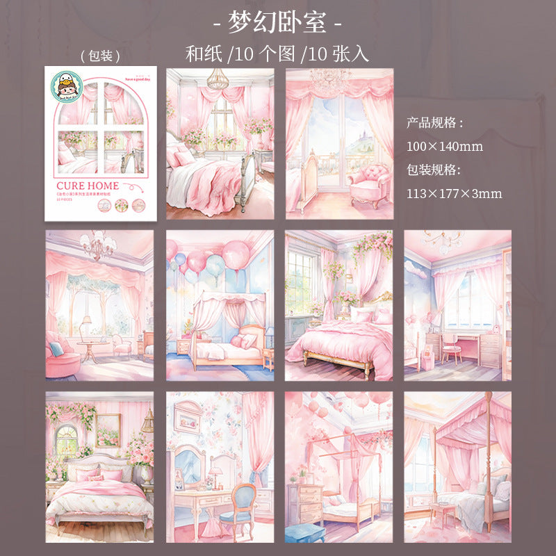 10pcs cure home washi-sticker pack (S25061706)