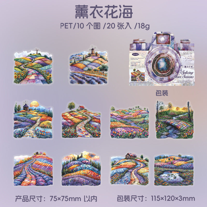 20pcs tour season sticker pack (S25061802)