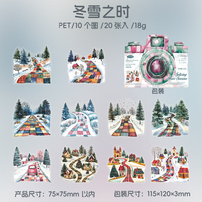 20pcs tour season sticker pack (S25061802)