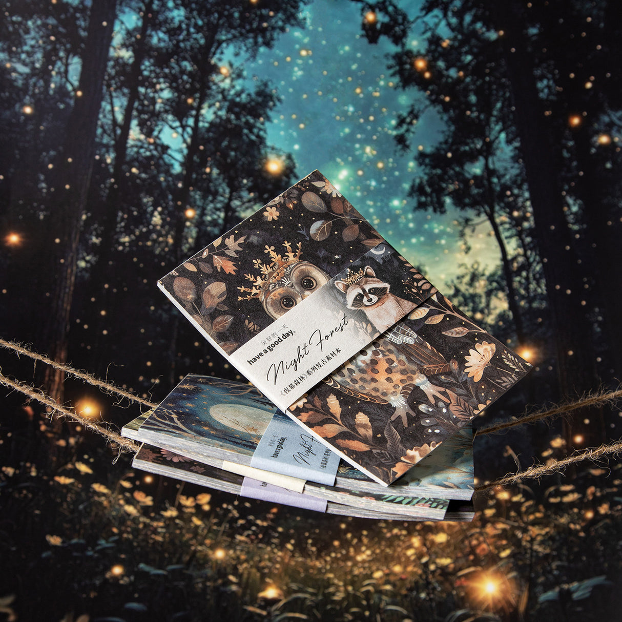 30pcs night forest paper pack (P25062302)