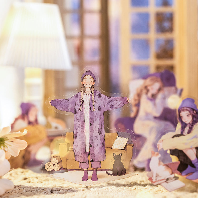 20pcs winter girls sticker pack (S25110611)