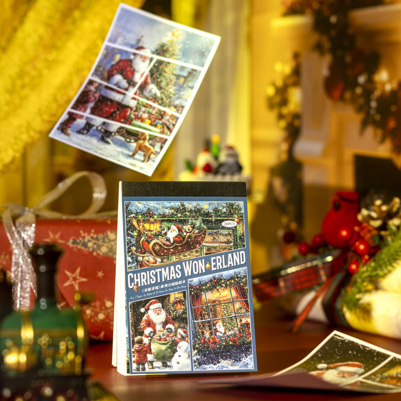 30pcs PET+WASHI Christmas sticker book (TZB25072101)