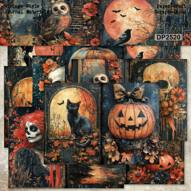 8pcs A5 size halloween paper pack (P25062008)