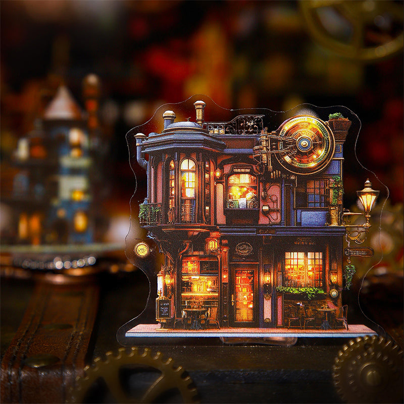 15pcs steampunk Gear cabin sticker pack (S25080305)