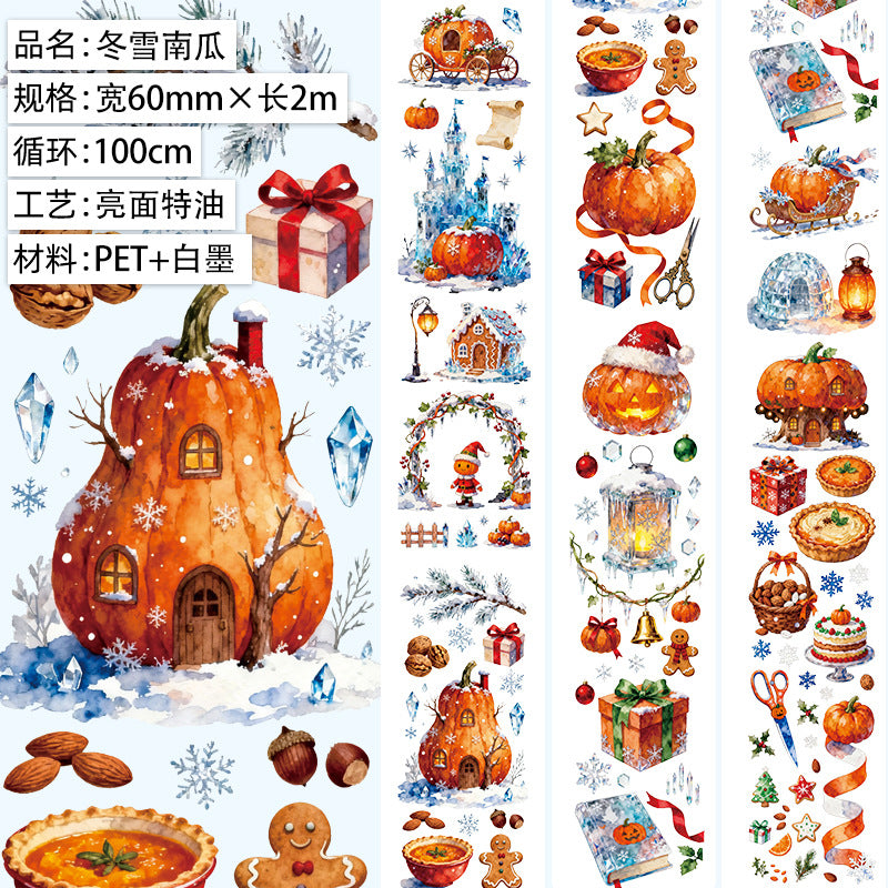 1 roll winter pumpkin PET tape(T26062617)