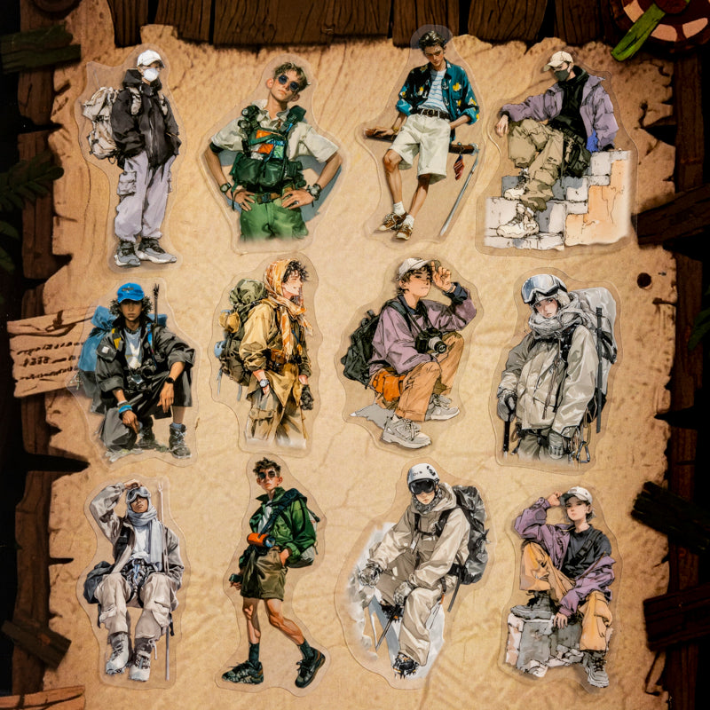 20pcs adventure boys PET-sticker pack (S25080303)