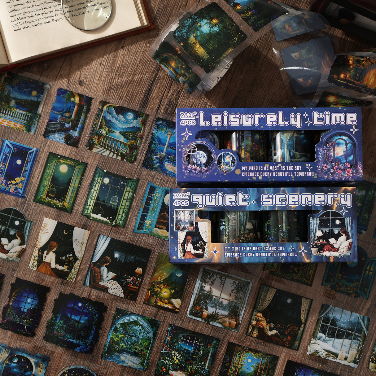 4 rolls scenery PET-tape set (T25090806)