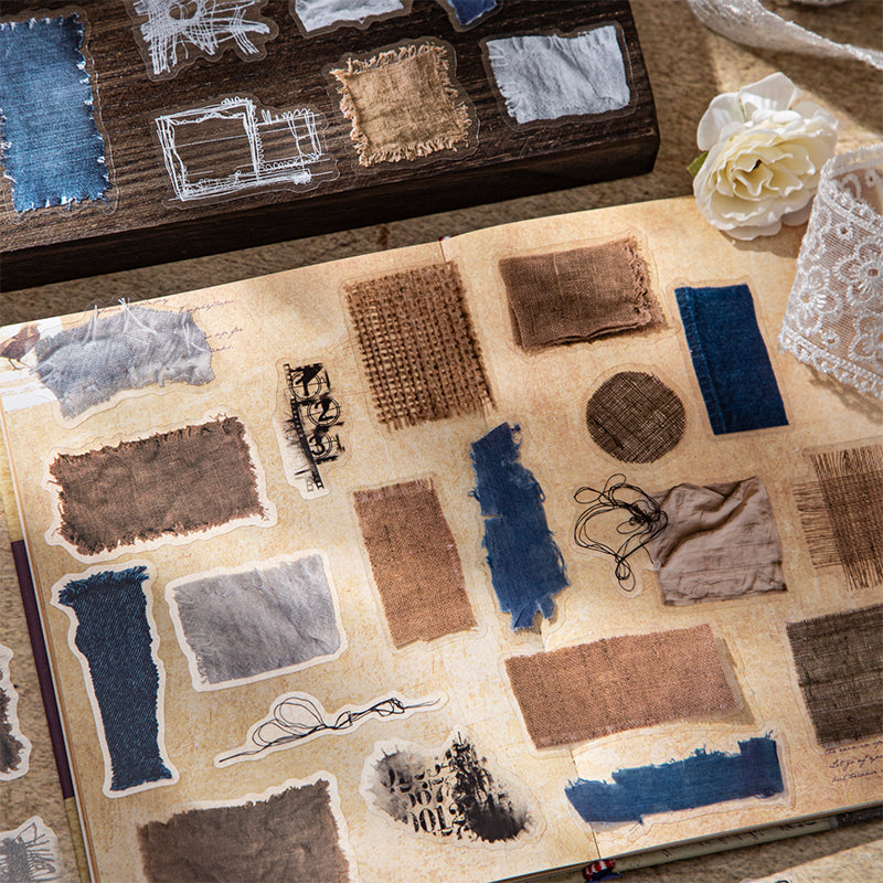 30pcs vintage sewing PET-sticker pack (S25102110)