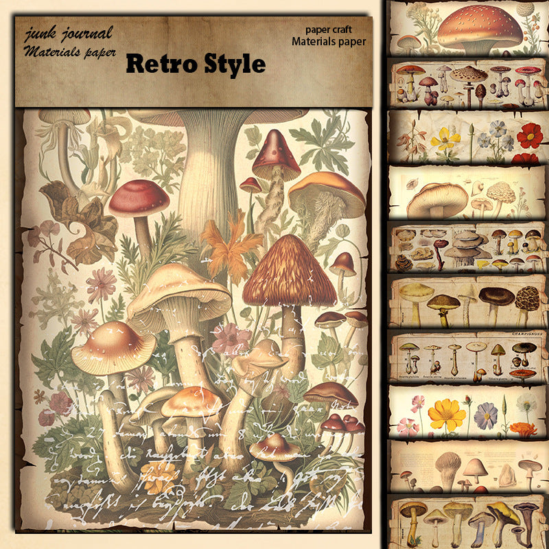 10pcs mushroom Lab paper pack (P26061705)