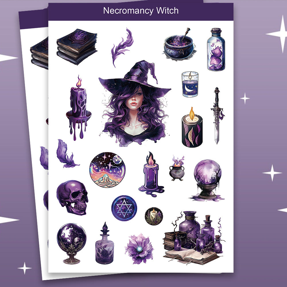8sheets witch sticker pack (S25062101)