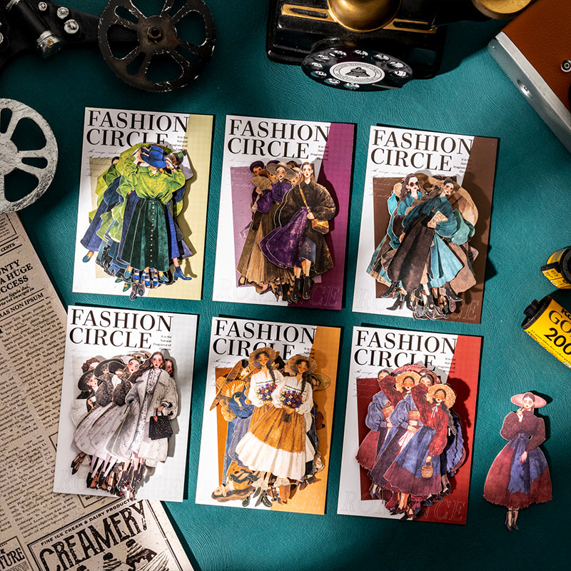 20pcs fashion girl sticker pack (S25082505)