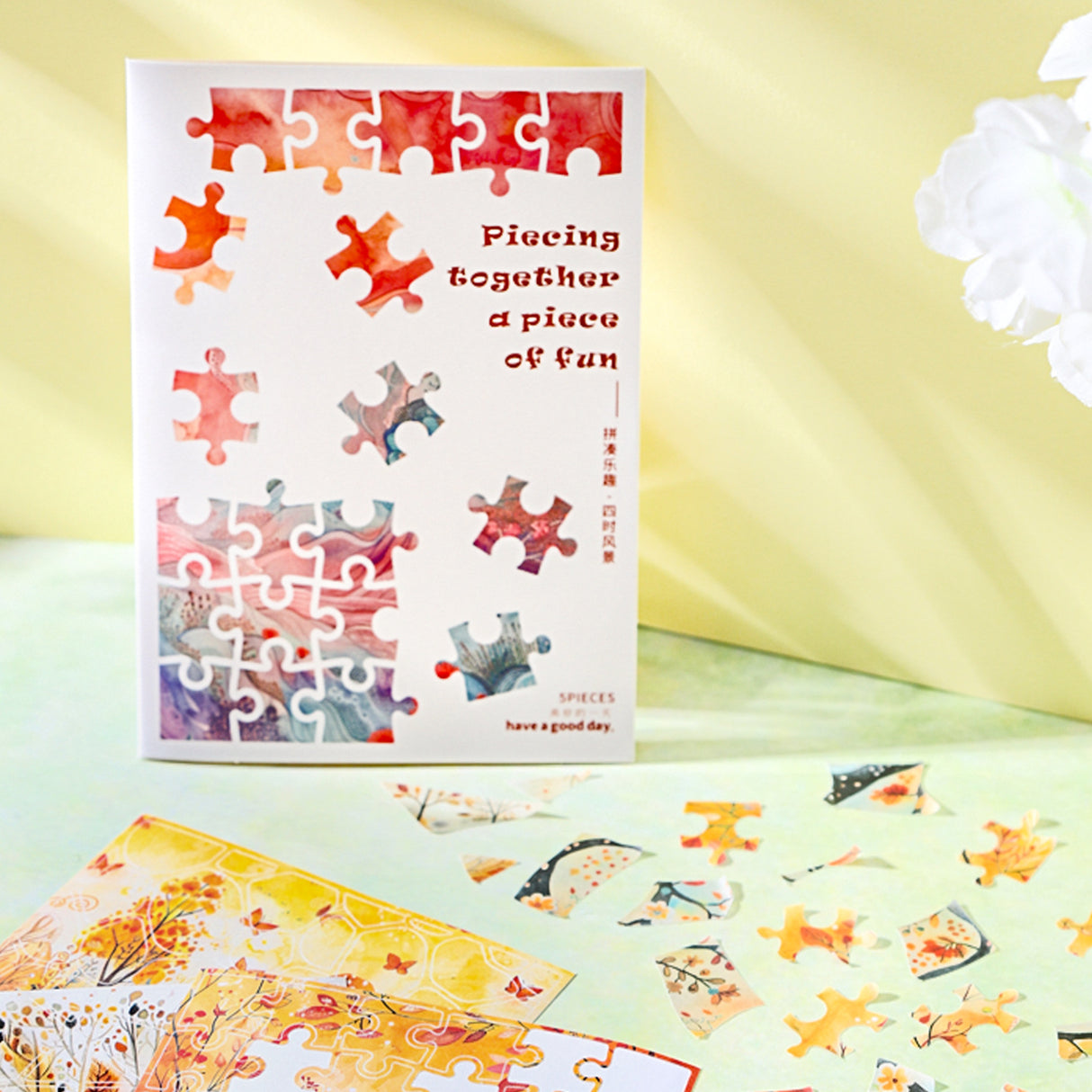 5sheets puzzle landscape sticker pack (S25071806)